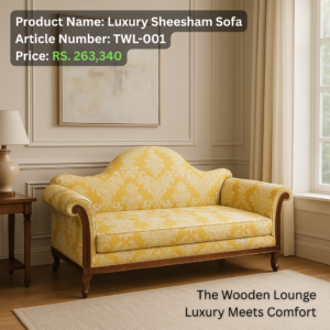 Handcrafted Wooden Sofa for Elegance