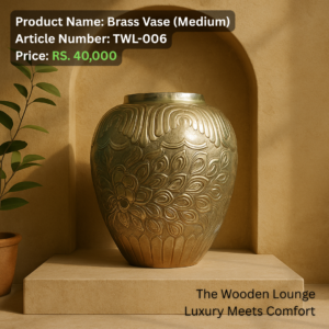 Brass Floral Bowl – Timeless Beauty in Every Detail