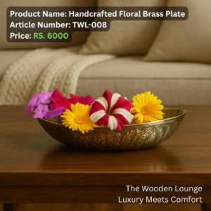 Golden Brass Ashtray Set