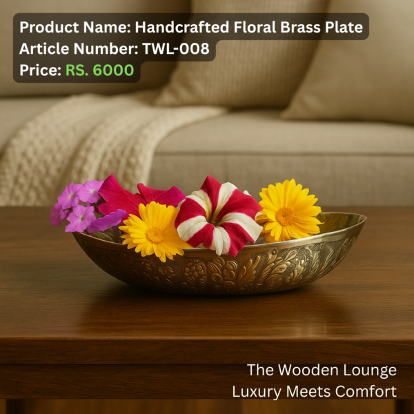 Handcrafted Brass Decorative Plate